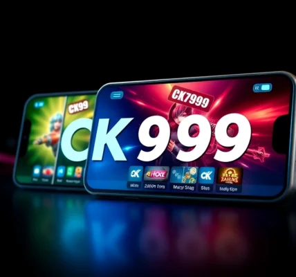 CK999 app displayed on mobile device showing engaging casino features, highlighting easy access and user-friendly gaming interface for users.