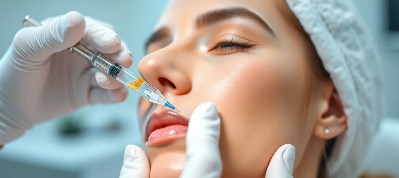 Fettwegspritze Zürich: Skilled specialist performs precise injection for safe fat reduction in a modern clinic setting.