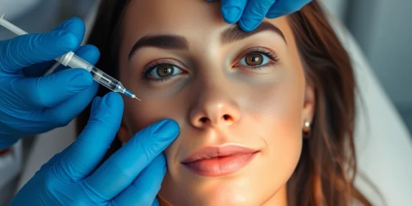 Botox Zürich: Professional facial treatment in a modern clinic setting enhances youthful appearance.