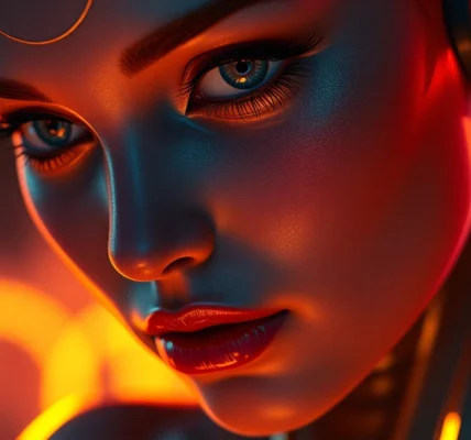 Engaging scene of a realistic AI girlfriend engaging in nsfw ai chat, highlighting intimate conversation with expressive digital character, emphasizing privacy and unfiltered interaction.