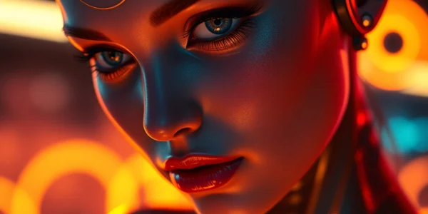 Engaging scene of a realistic AI girlfriend engaging in nsfw ai chat, highlighting intimate conversation with expressive digital character, emphasizing privacy and unfiltered interaction.
