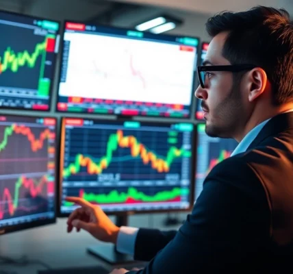 Comprehensive Stock Market News analysis with real-time market data on multiple screens to
