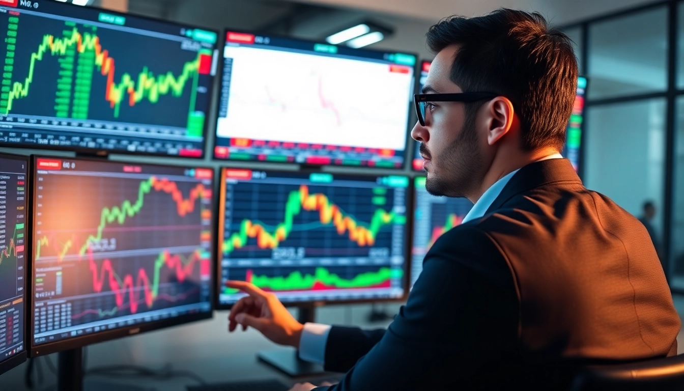 Comprehensive Stock Market News analysis with real-time market data on multiple screens to