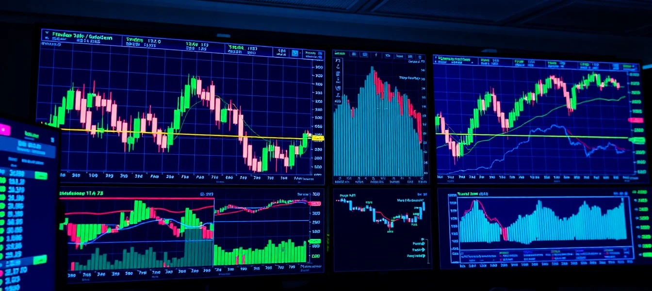 Engaging trading view chart with technical analysis tools for financial market insights and